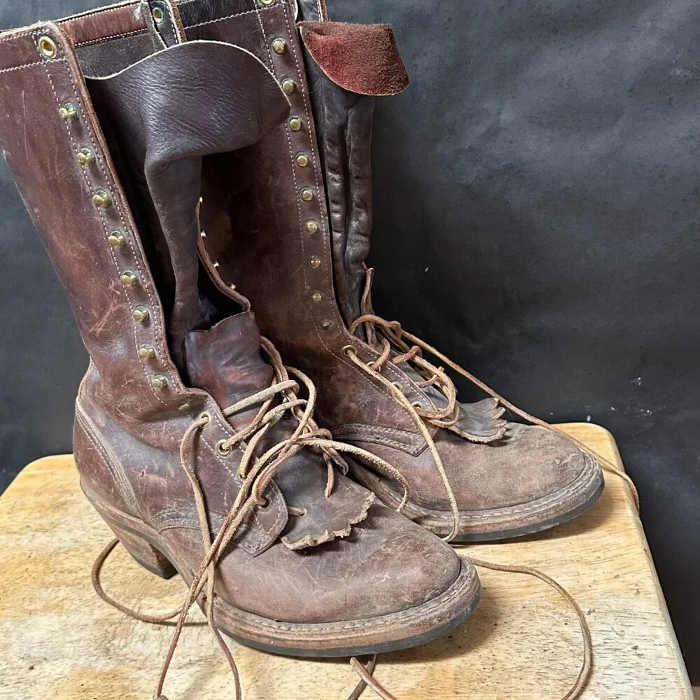 Justin Boots Vintage Granny Roper boot Size 10 - Picture 11 of 15